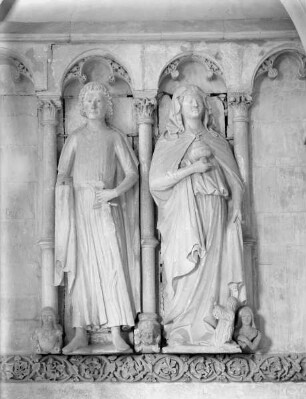 Vier Statuen — Heiliger Ritter (Gottfried von Cappenberg oder der heilige Theodor?)
