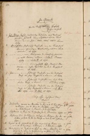 Von dem Verfasser [Johann Philipp Cassel] durch Hhn. Hofrath Heyne übersandt. - Durch Hhn. Consistorial Walch übersandt. - Von eben demselben.
