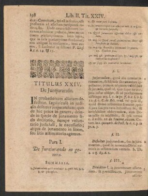 Titulus XXIV. De Jurejurando