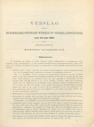 Eerste hoofdstuk. Mededeelingen van algemeenen aard