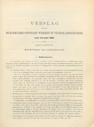 Eerste hoofdstuk. Mededeelingen van algemeenen aard