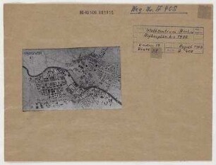 Lageplan "Stadtzentrum Berlin. Aufbauplan bis 1970 mit Bauphasen". Berlin, Mitte, Stadtzentrum