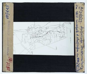 Stadtplan/Ortsplan : Stadtplan von Augustburg im 11. u. 12. Jh.