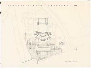 Schauspielhaus, Hannover Wettbewerb: Grundriss UG Garderobe 1:200