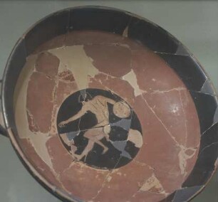 Athen. Agorá-Museum. Kylix P2698 - Kombination von schwarz und rotbrandiger Keramik - 6. / 5. Jh. v. Chr.