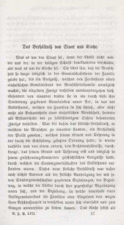 259-273 Das Verhältniß von Staat und Kirche