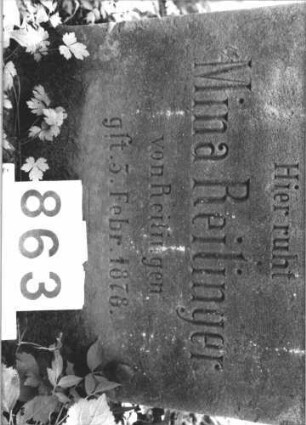 Grabstein 863 (Detailaufnahme 2)