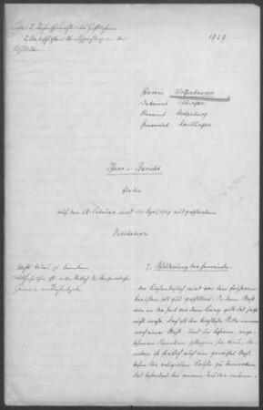 Wolfenhausen-Nellingsheim: Pfarrbericht 1929