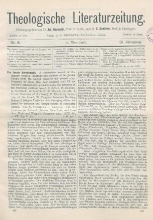 161-163 [Rezension] The Jewish Encyclopedia. Vol. X and XI