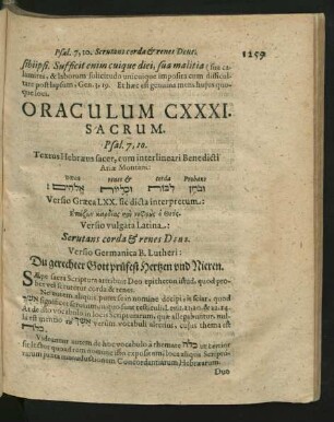 Oraculum CXXXI. Sacrum - Oraculum CXL. Sacrum.