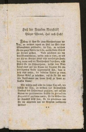3-40, Heil der Franken-Republik!