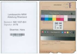 Entnazifizierung Hans Stoermer , geb. 01.01.1911 (Justizbeamter)