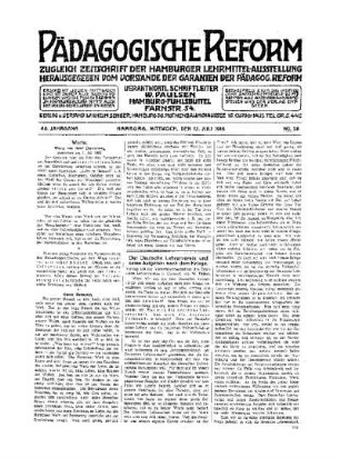 Der Deutsche Lehrerverein und seine Aufgaben nach dem Kriege : (Schluß folgt)