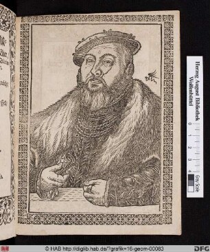 Hertzog Johann Friderich der Elter Churfürst zu Sachssen.