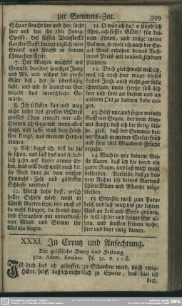 XXXI. In Creutz und Anfechtung