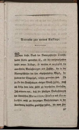 Vorrede zur neuen Auflage.