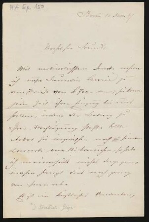 Brief an Joseph Joachim : 10.11.1887