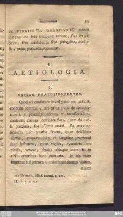 II. Apologia.
