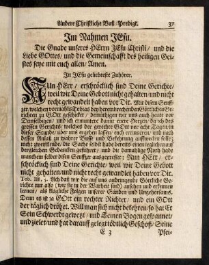 37-41, Vorwort; Eingang