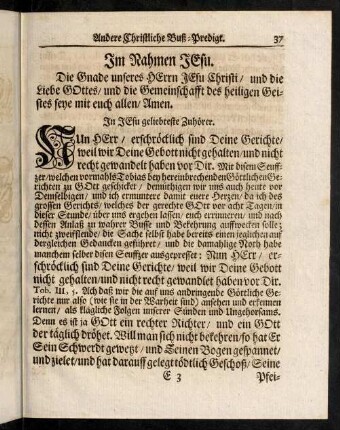 37-41, Vorwort; Eingang