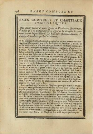 Bases Composees et Chapiteaux Symboliques
