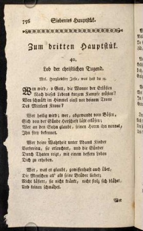 756-804, Zum dritten Hauptstük.
