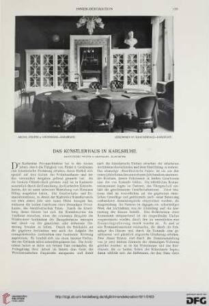 Das Künstlerhaus in Karlsruhe: Architekten Pfeifer & Grossmann, Karlsruhe