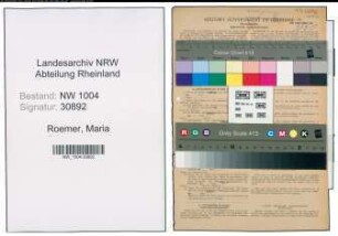 Entnazifizierung Maria Roemer , geb. 05.01.1903 ()