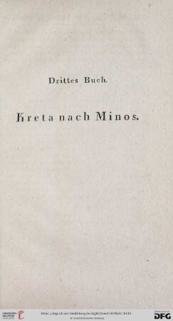 Drittes Buch: Kreta nach Minos