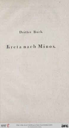 Drittes Buch: Kreta nach Minos