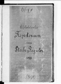 Alphabetisches Namenverzeichnis zum Sterberegister Bautzen