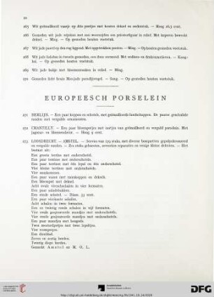 Europeesch porselein (Nr. 271-282)