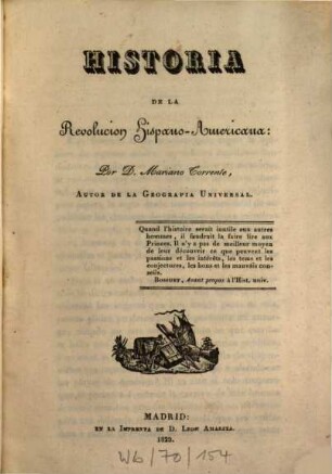 Historia de la revolucion hispano-americana : [Mit 3 Karten], 1