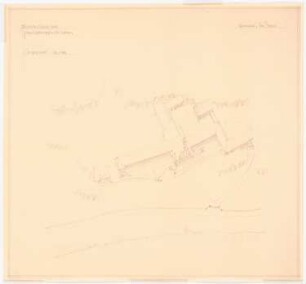 Jugenderholungsheim für Schlesien Schinkelwettbewerb 1943: Perspektivische Ansicht (Vogelschau)