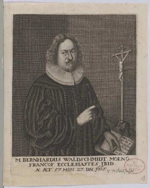 Bildnis des Bernhardus Waldschmidt