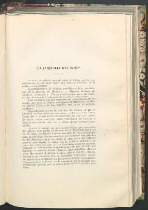 "La fanciulla del west"