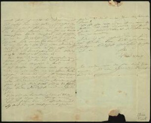 Brief von Clara Schumann an Canstatt : Brief von Clara Schumann an Canstatt. Stuttgart, 23.01.1839 Brief. Rückseite (Brief Seite 2 und 3). Dresden: SLUB Mscr.Dresd.App.1521,4
