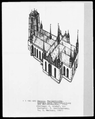 Rekonstruktion der Marienkirche in Danzig um 1502
