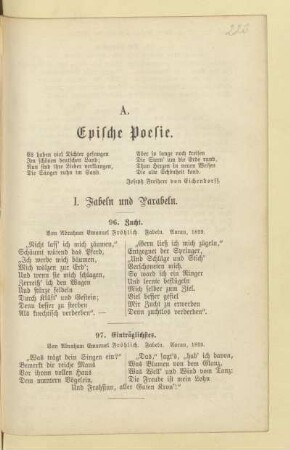 A. Epische Poesie