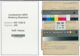 Entnazifizierung Helene Seiff , geb. 04.07.1892 (Lehrerin)