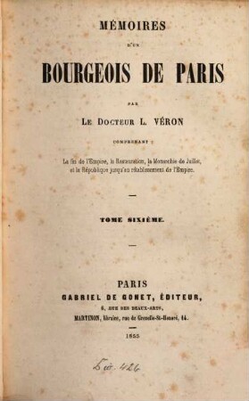 Mémoires d'un bourgeois de Paris, 6