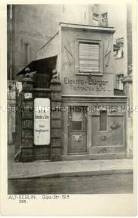 Ansicht des Hauses Gipsstr.19A in Berlin