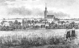 Großenstein. Ortsansicht mit Bockmühle