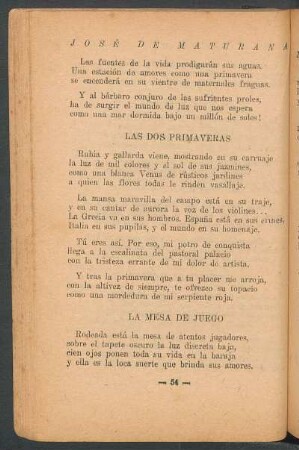 Los dos primaveras