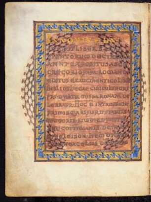 Textzierseite mit Ornamentrahmen