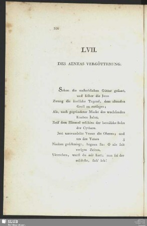LVII. Des Aeneas Vergötterung