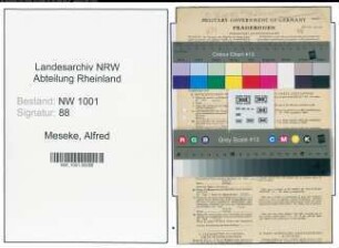Entnazifizierung Alfred Meseke, geb. 10.06.1899 (Polizist)