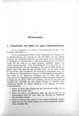 II. Armenwesen