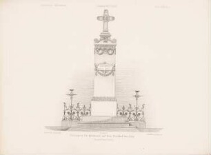 Crelingers Denkmal auf dem Friedhof bei Köln: Ansicht (aus: Architektonisches Skizzenbuch, H. 122/5, 1873)