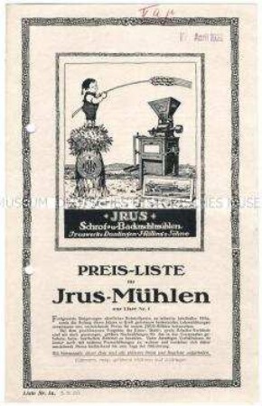 Preisangaben über Mühlen